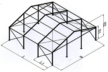 小跨度仓储帐篷结构